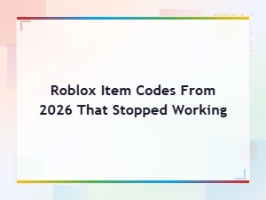 Expired Roblox Item Codes 2026 That No Longer Work – Full Archive